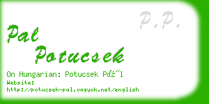 pal potucsek business card